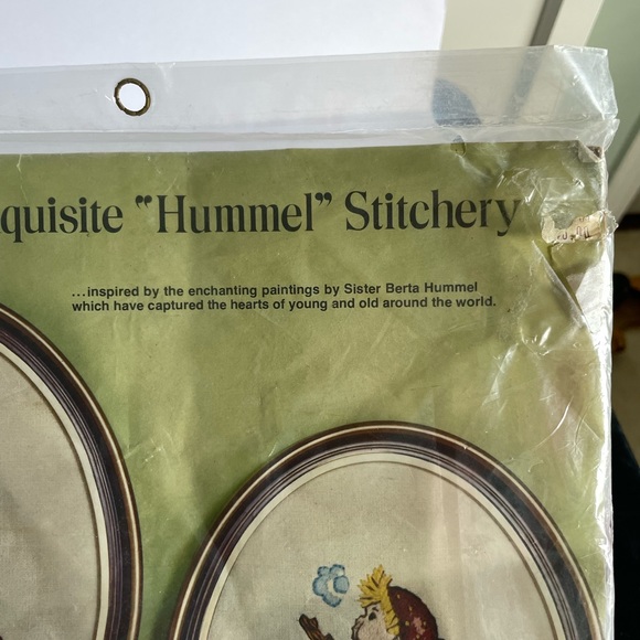 VTG 1975 Paragon Peasant Children Girl Needlecraft Hummel Stitchery Kit #0232 - Picture 6 of 10